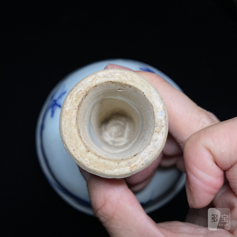 元 青花模印赶珠龙纹高足杯 - 图34